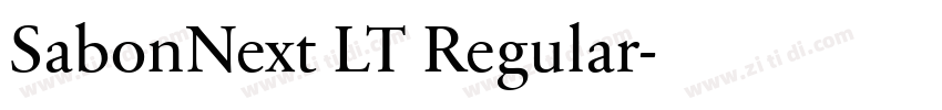 SabonNext LT Regular字体转换